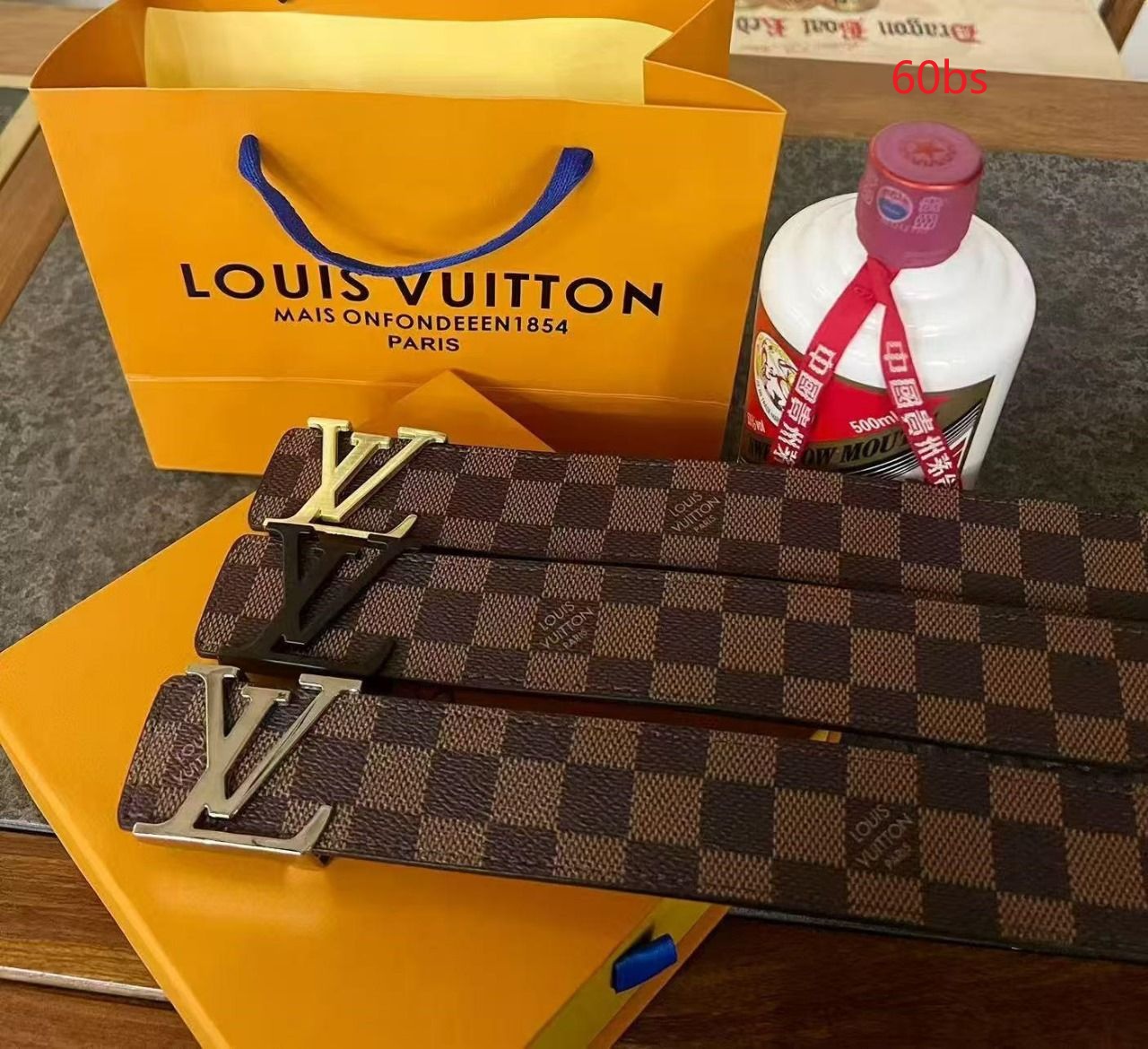 CINTURON PARA VARÓN LV Brown